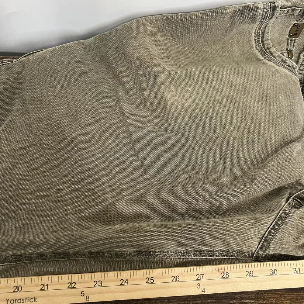 Kuhl Pants Mens 38x32 Brown Outkast Canvas Cargo Outdoor Workwear Hiking